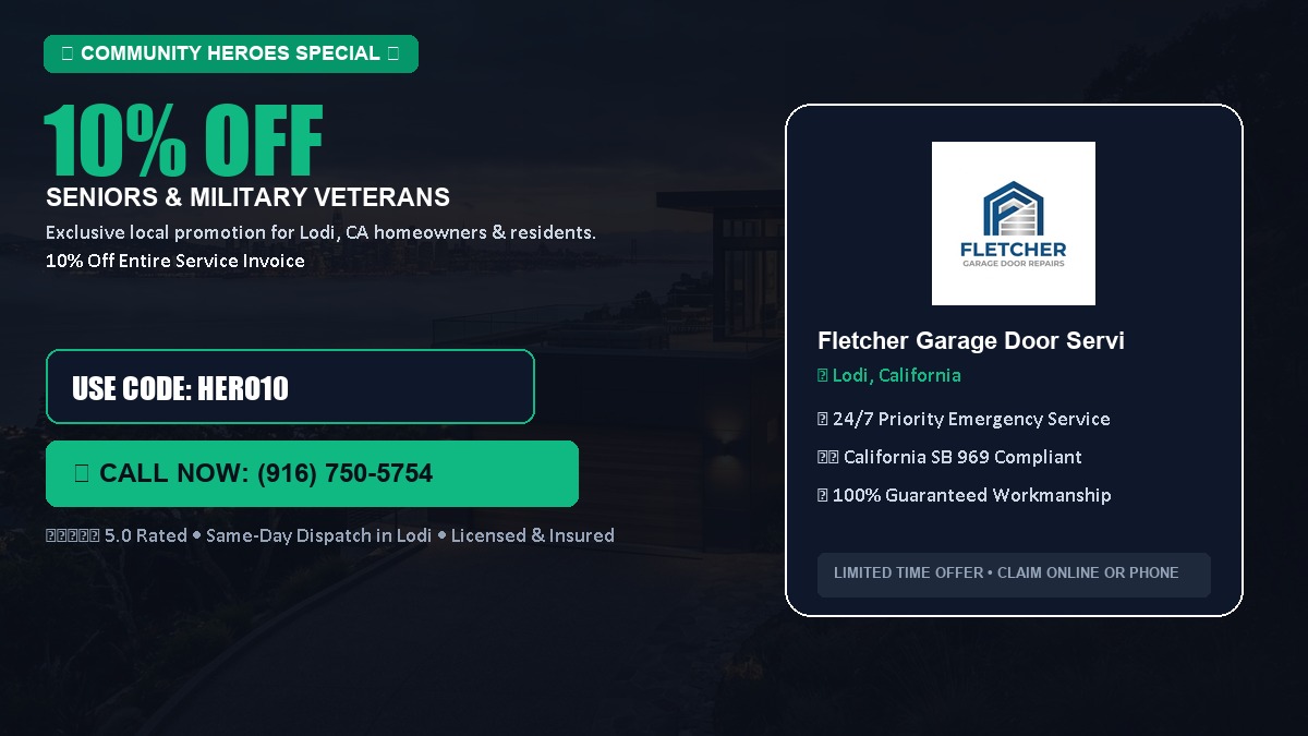 10% OFF Senior Citizens (65+) & Military / Veteran Community Discount in Lodi, CA